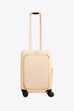 THE FRONT POCKET CARRY-ON ROLLER IN BEIGE