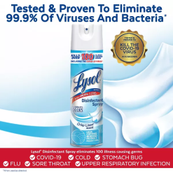 Lysol Crisp Linen Disinfectant Spray - 19oz